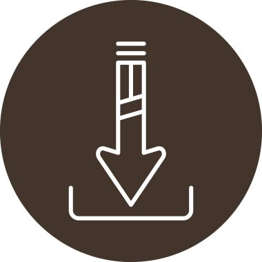 Bir yol simgesinin vektör illüstrasyonu