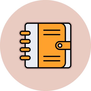 kitap vektörü simgesi modern illüstrasyon