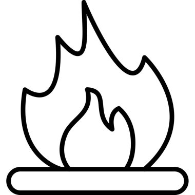 Alevler. Web simgesi basit tasarım