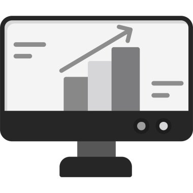 veri analiz simgesi vektör illüstrasyonu