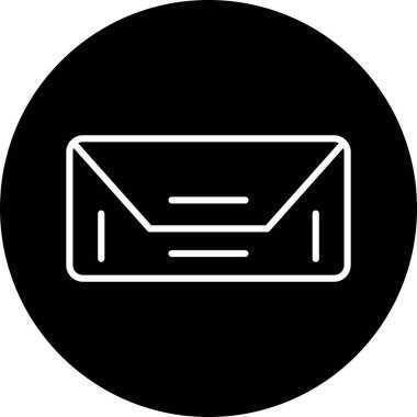 zarf web simgesi, vektör illüstrasyonu