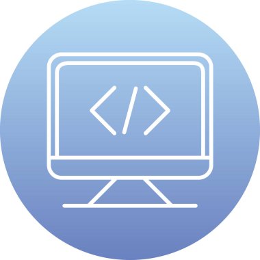 Bilgisayar ekranı. Basit tasarım