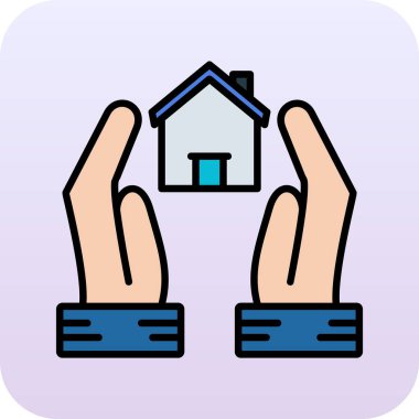 akıllı telefon simgesine sahip el evi, izometrik biçim