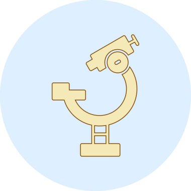 Teleskop. Web simgesi basit illüstrasyon