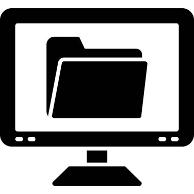 dizüstü bilgisayar web simgesi, vektör illüstrasyonu