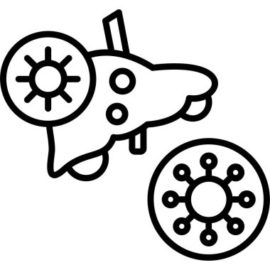 Hayvan köpek simgesi, taslak biçimi