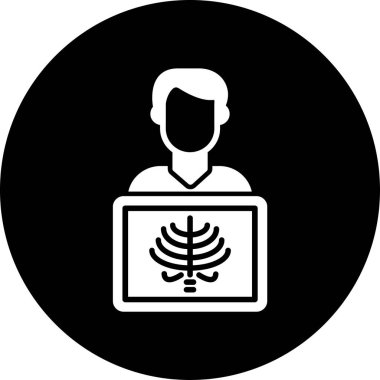 Dizüstü bilgisayar simgesi vektör çizimi