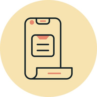 cep telefonu ikonu vektör illüstrasyonu