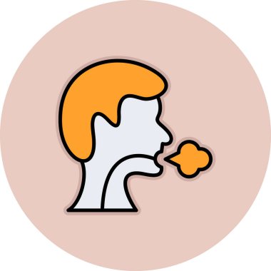 duman vektörü simgesi olan dumanlı adam