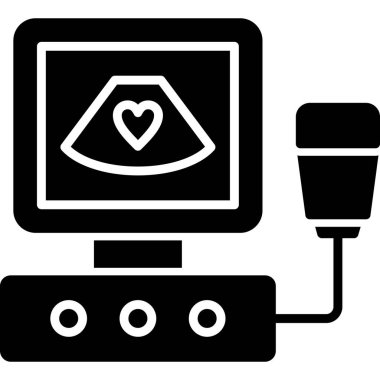 Bilgisayar izleyici simgesi ana hat biçiminde