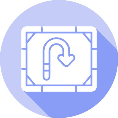 Kapının bir simgesinin vektör çizimi