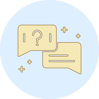 Beyaz zemin üzerinde soru ve ünlem simgesi olan satır konuşma balonu izole edildi. Musluk işareti. Kopyalama alanı, sohbet balonu ve çizelgesi. Renkli özet