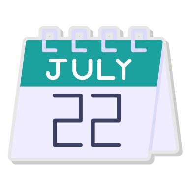 Takvim simgesi vektör illüstrasyonu