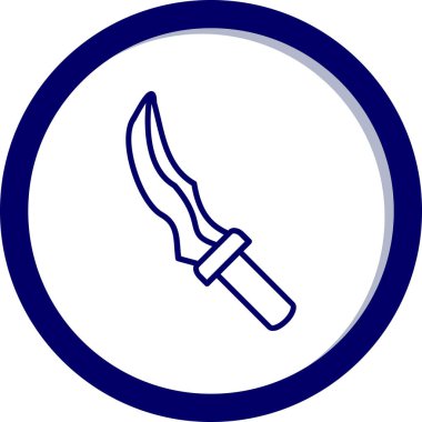 Bıçak. Web simgesi basit tasarım