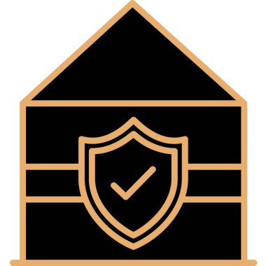 Ev. Web simgesi basit illüstrasyon