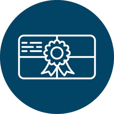 Moda biçimi izole edilmiş arkaplan sertifika simgesi