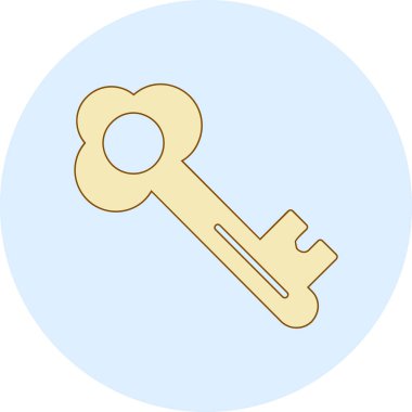 Anahtar simgesi vektör illüstrasyonu