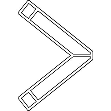 izole ok simgesi tasarımı