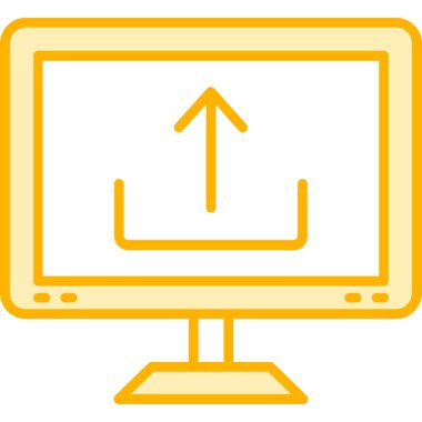 Bilgisayar ekranı. Basit tasarım