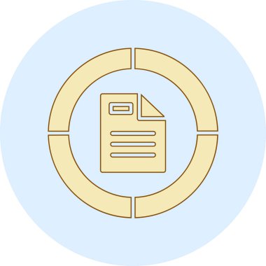 belge dosya simgesi, vektör illüstrasyon tasarımı