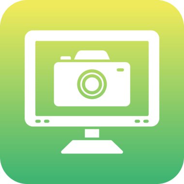 bilgisayar izleyici vektör simgesi