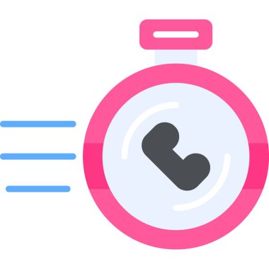 Saat. Web simgesi basit illüstrasyon