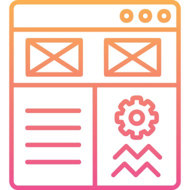 Web tasarımı. Web simgesi