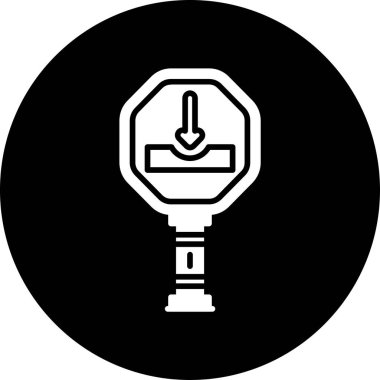 ampul simgesi vektör illüstrasyonu