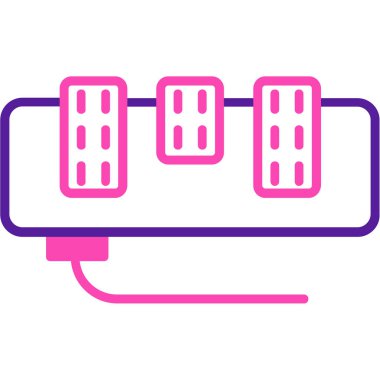 Araba aküsü simgesi. Elektrik pil ikonlarının tasviri izole edildi