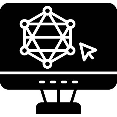 Ağ simgesinin vektör illüstrasyonu