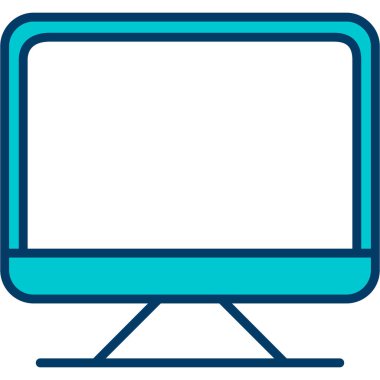 bilgisayar ekranı simgesi. vektör illüstrasyonu