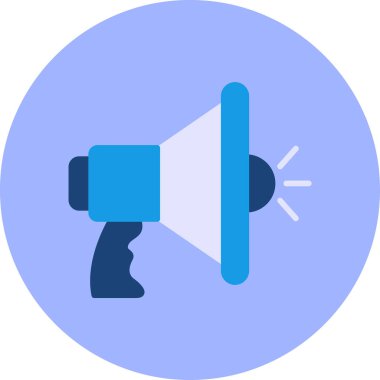 Konuşmacı. Web simgesi basit illüstrasyon