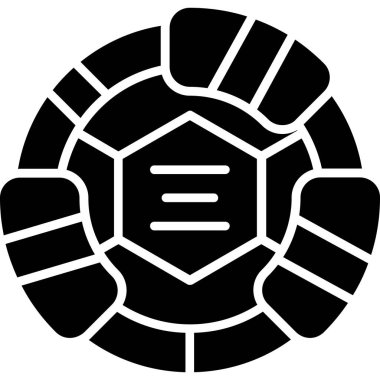 kaplumbağa simgesi, vektör illüstrasyonu basit tasarım