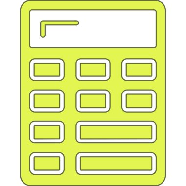 Hesap makinesi hesap makinesi hesap makinesi simgesi dış hat biçiminde