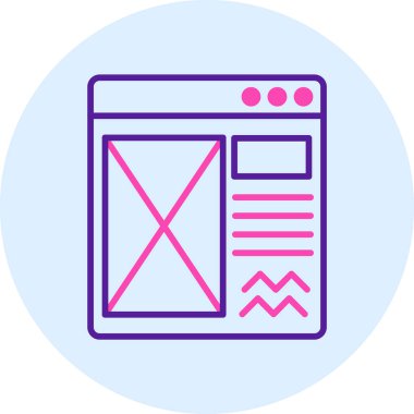 Tarayıcı. Web simgesi basit tasarım