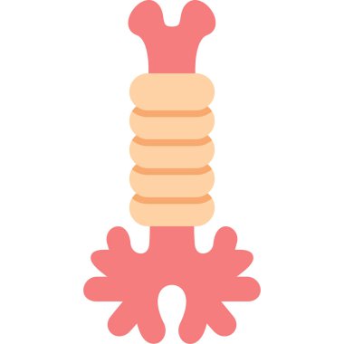 Omurga. Web simgesi basit tasarım