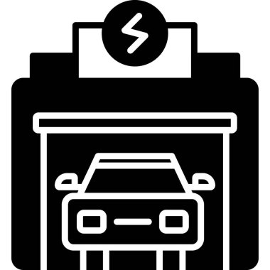 pil şarj etme simgesi ana hat biçiminde