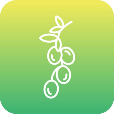 Eşsiz Üzüm Vektörü Kabartma Simgesi