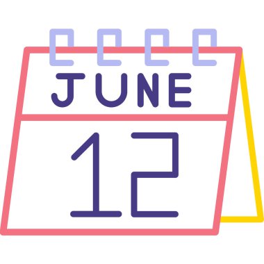 1 Haziran düz sembol tasarımı