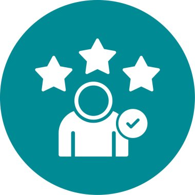 Reyting. Web simgesi basit illüstrasyon