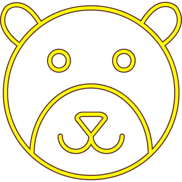 Ayı. Web simgesi basit illüstrasyon