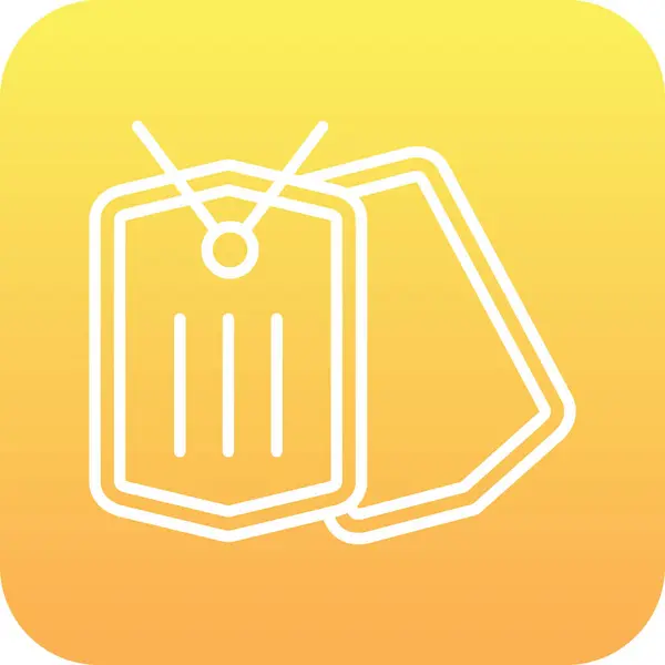 Sarı arka planda iki boş fiyat etiketi