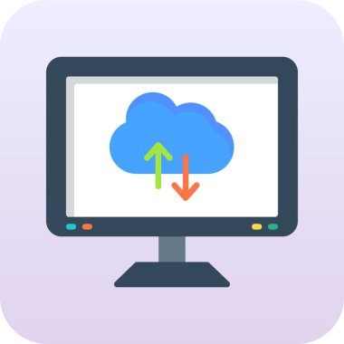 cloud computing. web icon simple design