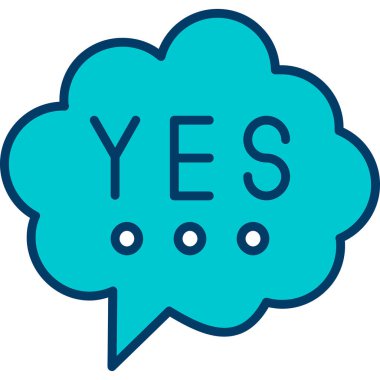 Öyle mi? Web simgesi basit illüstrasyon