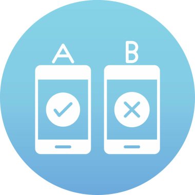 kontrol işareti, cep telefonu simgesi, vektör illüstrasyonu