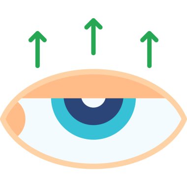 Göz simgesi vektör illüstrasyonu