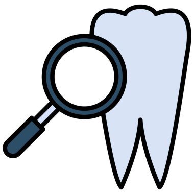 Diş bakımı ikonu. vektör illüstrasyonu