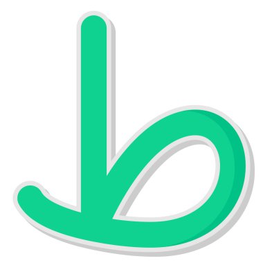 L harfi logo simgesi tasarımı