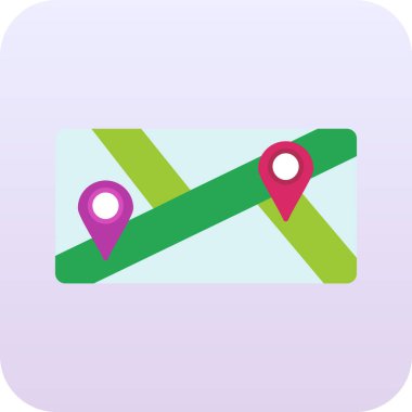 Harita işaretleyici simgesi, vektör illüstrasyonu