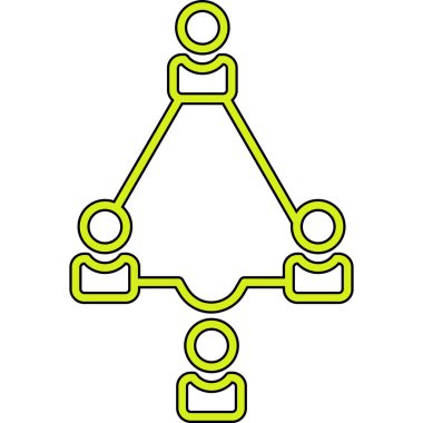 bağlantı ağ bağlantı simgesi ana hat biçiminde